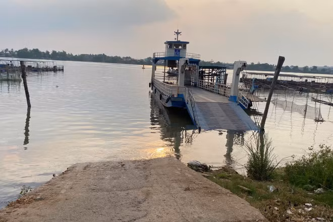 Bến đò số 28, ấp Tân Dinh, xã Tân Long, tỉnh Đồng Tháp, nơi xảy ra vụ tai nạn.