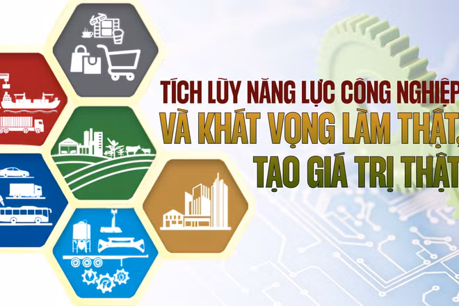 Tích lũy năng lực công nghiệp và khát vọng làm thật, tạo giá trị thật