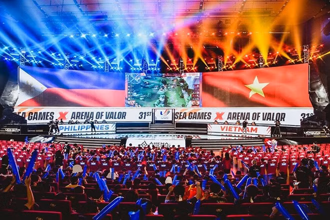 Đội tuyển eSports Việt Nam thi đấu thành công tại SEA Games 31. (Ảnh CELLPHONES)