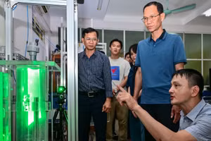 Khóa đào tạo về công nghệ lò phản ứng của Trung tâm Đào tạo hạt nhân (Viện Năng lượng Nguyên tử Việt Nam). (Ảnh: AN LAM)