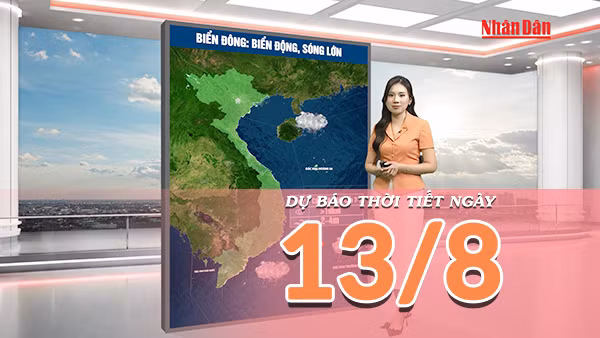 [Video] Dự báo thời tiết ngày 13/8/2026: Trung Bộ tiếp tục nắng nóng gay gắt, Nam Bộ có mưa dông về chiều tối