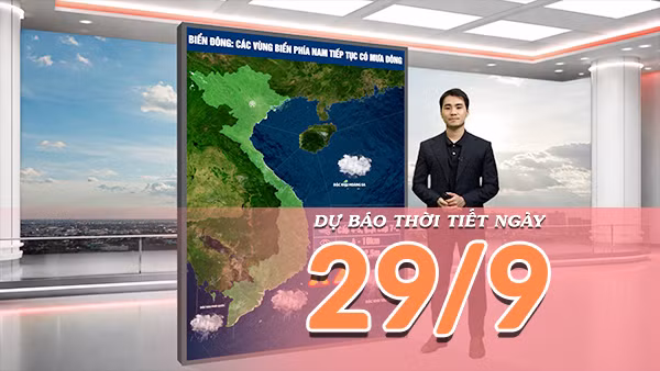 [Video] Dự báo thời tiết ngày 29/9/2026: Nắng gia tăng trên cả nước, Bắc Bộ và Trung Bộ có nơi nắng nóng 