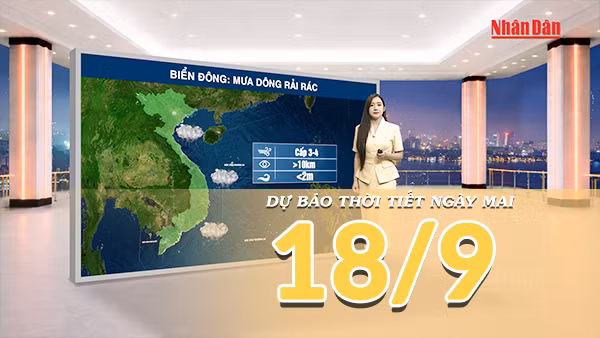 [Video] Dự báo thời tiết đêm nay và ngày mai 18/9/2026: Bắc Bộ mưa lớn, Thanh Hóa - Nghệ An có nơi mưa trên 180mm 