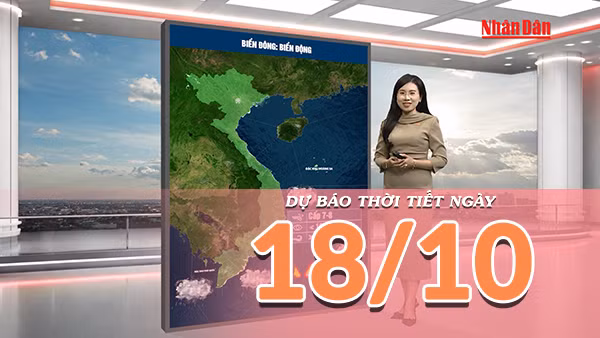 [Video] Dự báo thời tiết ngày 18/10/2026: Bắc Bộ có nắng, Nam Bộ mưa dông