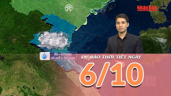 [Video] Dự báo thời tiết ngày 6/10/2026: Mưa lớn diện rộng tại Trung Bộ và Nam Bộ, Bắc Bộ ít mưa, trời lạnh