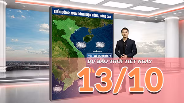 [Video] Dự báo thời tiết ngày 13/10/2026: Bắc Bộ trời nắng, mưa lớn tại Trung Bộ giảm dần