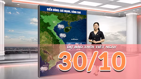 [Video] Dự báo thời tiết ngày 30/10/2026: Mưa to cục bộ tại Đông Bắc Bộ, trong khi Trung Bộ mưa giảm dần