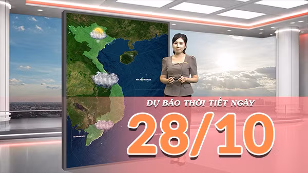 [Video] Dự báo thời tiết ngày 28/10/2026: Trung Bộ tiếp tục mưa lớn, Bắc Bộ trời nắng 