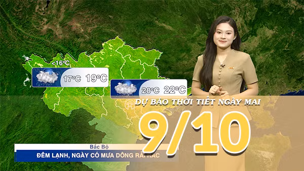 [Video] Dự báo thời tiết đêm nay và ngày mai 9/10/2026: Trung Bộ tiếp tục mưa lớn, cảnh báo nguy cơ lũ quét và sạt lở đất