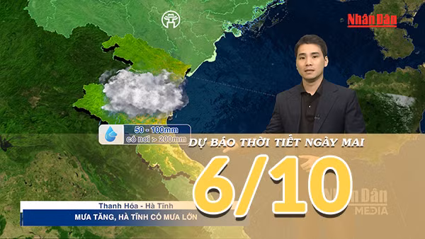 [Video] Dự báo thời tiết đêm nay và ngày mai 6/10/2026: Bắc Bộ trời lạnh, có nơi chuyển rét, Trung Bộ mưa lớn diện rộng 