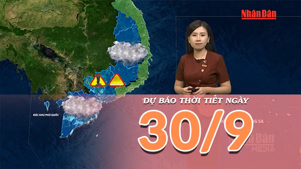 [Video] Dự báo thời tiết ngày 30/9/2026: Bắc Bộ và Trung Bộ nắng nóng, có nơi trên 36 độ C