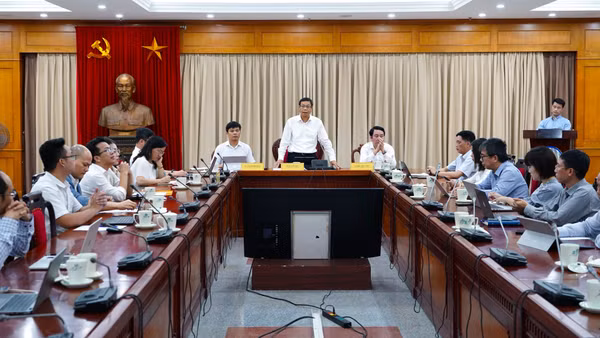 Hội nghị triển khai Chương trình khoa học, công nghệ và đổi mới sáng tạo quốc gia đặc biệt về công nghệ chiến lược. (Ảnh: Bộ Khoa học và Công nghệ)