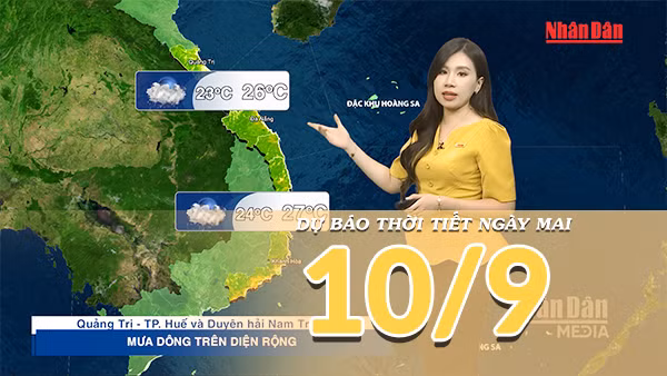[Video] Dự báo thời tiết đêm nay và ngày mai 10/9/2026: Không khí lạnh tràn về, Bắc Bộ và Trung Bộ mưa lớn 