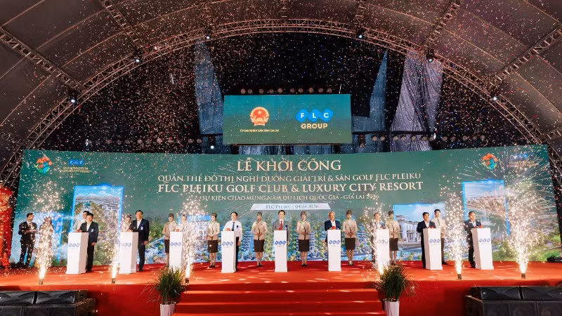 Quần thể FLC Pleiku có quy mô 517ha, tổng mức đầu tư gần 20.000 tỷ đồng.