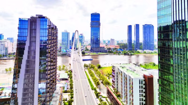 Trung tâm Tài chính quốc tế tại Thành phố Hồ Chí Minh sắp đưa vào vận hành hướng tới mục tiêu trở thành trung tâm tài chính năng động của châu Á. (Ảnh THẾ ANH)