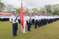 Các chiến sĩ mới sẵn sàng bước vào mùa huấn luyện đầu tiên trong quân ngũ.