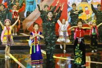 Tiết mục nghệ thuật tại buổi tổng duyệt.