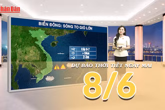 [Video] Dự báo thời tiết đêm nay và ngày mai ngày 8/6/2026: Bắc Bộ sắp đón mưa lớn, Trung Bộ oi bức trên diện rộng