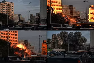 [Video] Giao tranh Israel–Hezbollah làm rung chuyển Thủ đô Lebanon