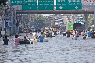 [Video] Thái Lan tăng tốc đối phó với lũ lụt sau ảnh hưởng của bão Matmo