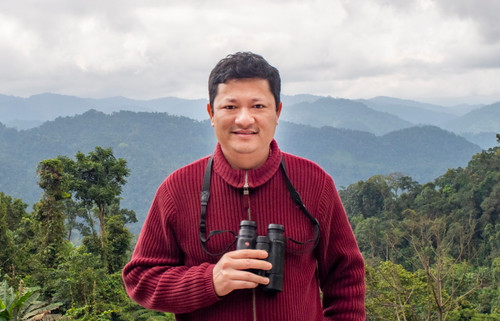 Tiến sĩ Nguyễn Mạnh Hà trong chuyến đi thực địa. (Ảnh: Nhân vật cung cấp)