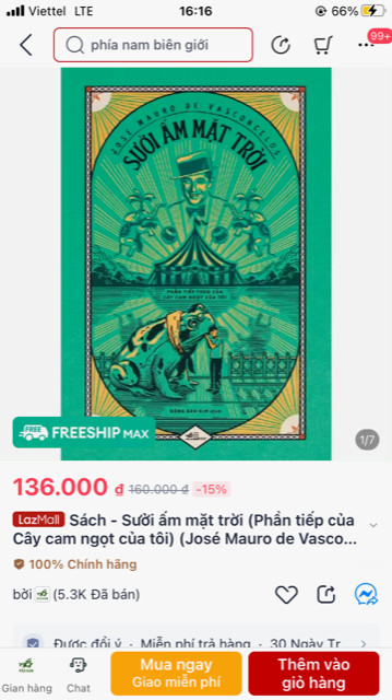 "Sưởi ấm mặt trời" bán chạy trên nhiều nền tảng.