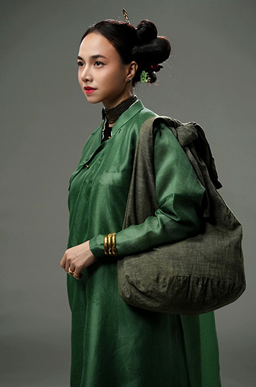 Tạo hình nhân vật Mẫn của Đinh Ngọc Diệp.