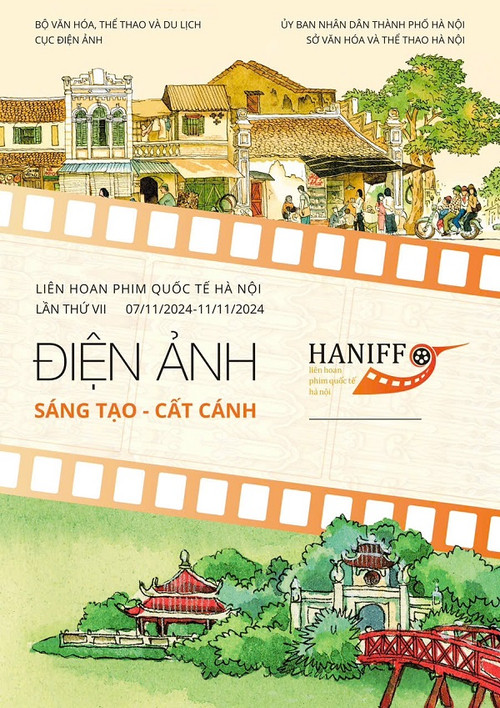 Poster Liên hoan phim quốc tế Hà Nội 2024.