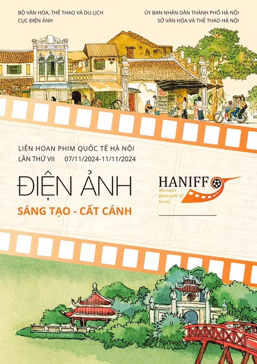 Poster Liên hoan phim quốc tế Hà Nội 2024.
