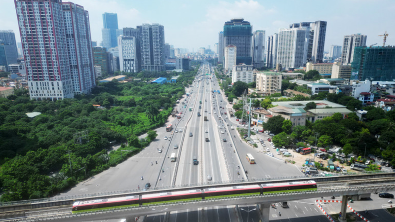 Dự án đường sắt đô thị số 3, đoạn Nhổn-ga Hà Nội (Ảnh minh họa: THỦY NGUYÊN)