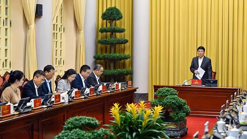 Chủ tịch nước chủ trì giao ban tháng 12 với Văn phòng Chủ tịch nước.