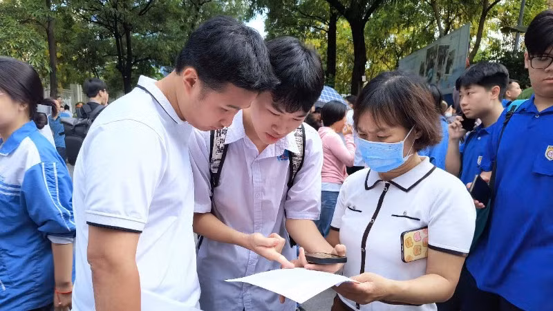 Tại Kỳ thi tốt nghiệp THPT năm 2025. (Ảnh: ĐẠI THẮNG)