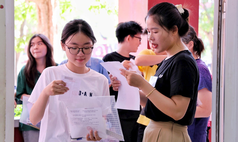 Thí sinh tại Kỳ thi tuyển sinh vào lớp 10 năm 2025 của tỉnh Nghệ An (Ảnh: Sở Giáo dục và Đào tạo Nghệ An/Báo Nghệ An)