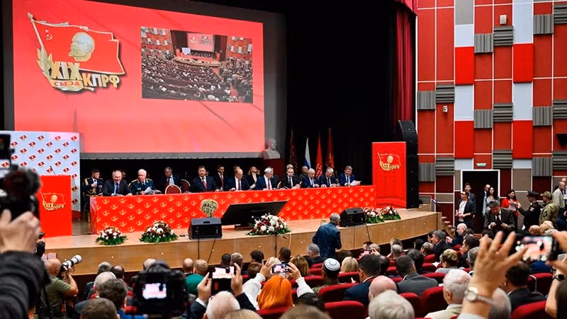 Đại hội đại biểu lần thứ XIX Đảng Cộng sản Liên bang Nga. (Ảnh: RIA Novosti)