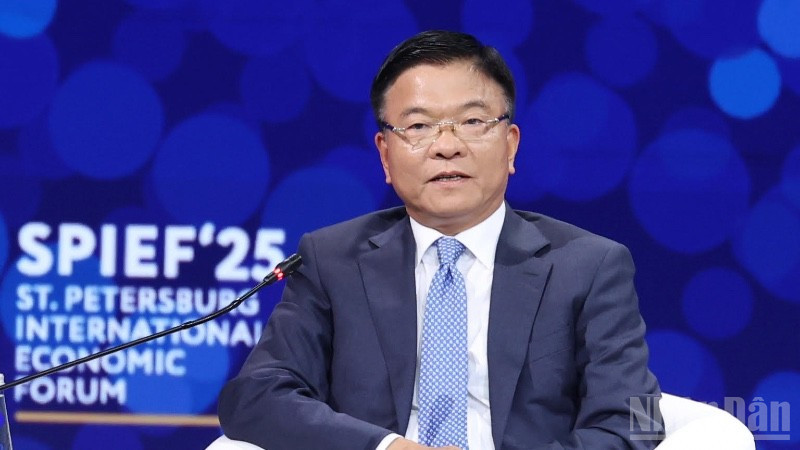 Phó Thủ tướng Chính phủ Lê Thành Long phát biểu tại Phiên khai mạc. ndo_br_unnamed-3-2.jpg