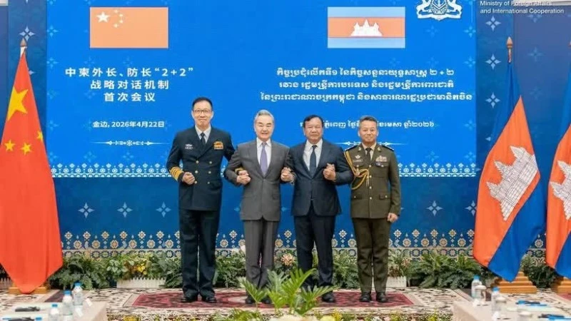 Trung Quốc và Campuchia tăng cường hợp tác an ninh, quốc phòng và đối thoại 2+2
