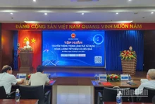 Quang cảnh hội nghị Tập huấn truyền thông trong lĩnh vực sử dụng năng lượng tiết kiệm và hiệu quả.