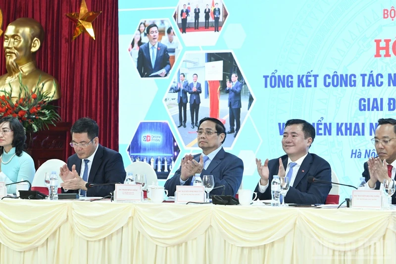 Thủ tướng Chính phủ Phạm Minh Chính dự Hội nghị tổng kết công tác ngành công thương năm 2025, triển khai nhiệm vụ năm 2026. (Ảnh: TRẦN HẢI)