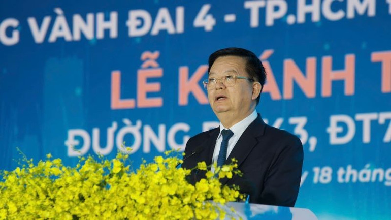 Phó Thủ tướng Chính phủ Mai Văn Chính phát biểu ý kiến tại buổi lễ. kc2.jpg
