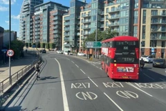 Đường phố tại thủ đô London, Anh. (Ảnh: TTXVN)