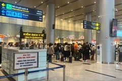 Tại Cảng hàng không quốc tế Đà Nẵng, cơ quan chức năng Đà Nẵng tăng cường giám sát, phòng, chống dịch bệnh do virus Nipah gây ra. (Ảnh: Trung tâm Kiểm soát bệnh tật thành phố Đà Nẵng cung cấp)