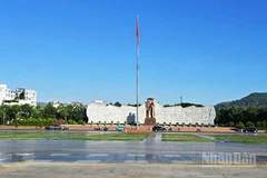 Quảng trường Nguyễn Tất Thành, nơi sẽ diễn ra chương trình "Cùng Việt Nam tiến bước".