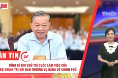 [Video] Thời sự 24h ngày 10/9/2025: Tổng Bí thư chủ trì cuộc làm việc của Bộ Chính trị với Ban Thường vụ Đảng uỷ Chính phủ