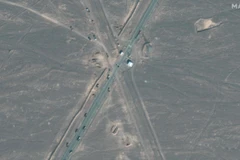 Hình ảnh do vệ tinh Maxar cung cấp về cơ sở hạt nhân Fordow ở Iran, ngày 20/6/2025. (Ảnh: Peninsula/TTXVN)