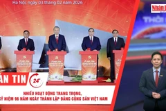 [Video] Thời sự 24h ngày 3/2/2026: Nhiều hoạt động trang trọng, kỷ niệm 96 năm ngày thành lập Đảng Cộng sản Việt Nam