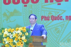 Thủ tướng Chính phủ Phạm Minh Chính phát biểu ý kiến chỉ đạo Cuộc họp lần thứ hai của Ủy ban Quốc gia APEC 2027. (Ảnh: Thanh Giang)