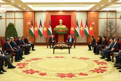 Quang cảnh cuộc tiếp tại Trụ sở Trung ương Đảng. (Ảnh: DUY LINH)