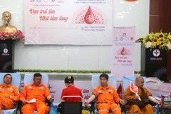 Một chương trình hiến máu nhân đạo được tổ chức tại Cần Thơ.