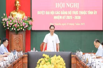Các tổ công tác của Ban Thường vụ Tỉnh ủy Thái Nguyên duyệt văn kiện Đại hội Đảng bộ cấp xã nhiệm kỳ 2025-2030 yêu cầu các địa phương cần có đột phá phát triển kinh tế.