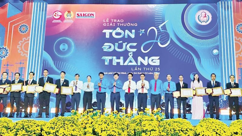 Lễ trao Giải thưởng Tôn Đức Thắng lần thứ 25.